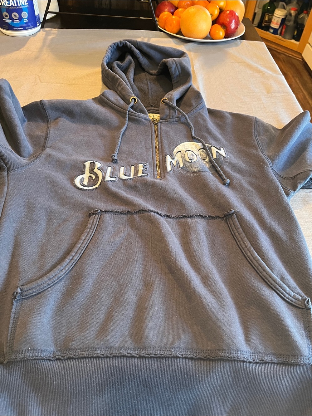 Artisan Artisans Apparel Zip-Up Hoodie - Gray Blue